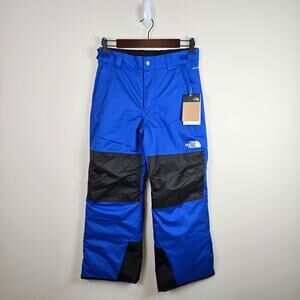 The North Face Boys Size L/12 Freedom Insulated Snow Pants TNF Blue Winter Ski